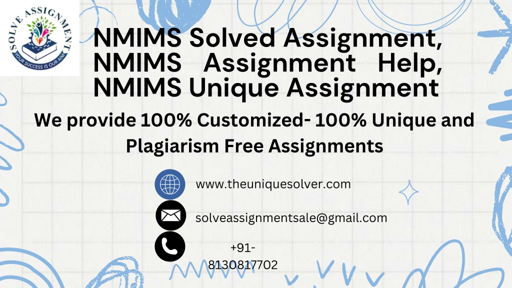 assignment help nmims