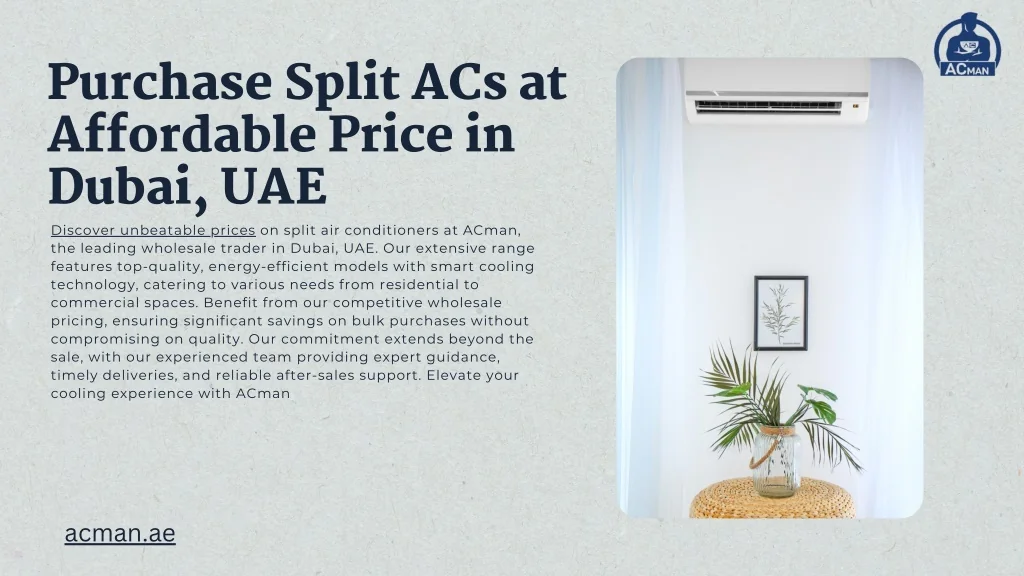 PPT - Buy Split Air Conditioner in Dubai, UAE AC Man PowerPoint ...
