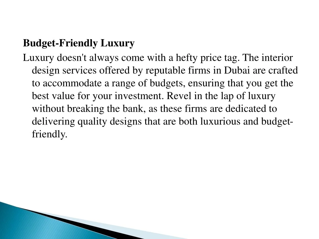 Beautiful view of Budget-Friendly Luxury Apartment Interior Design Service