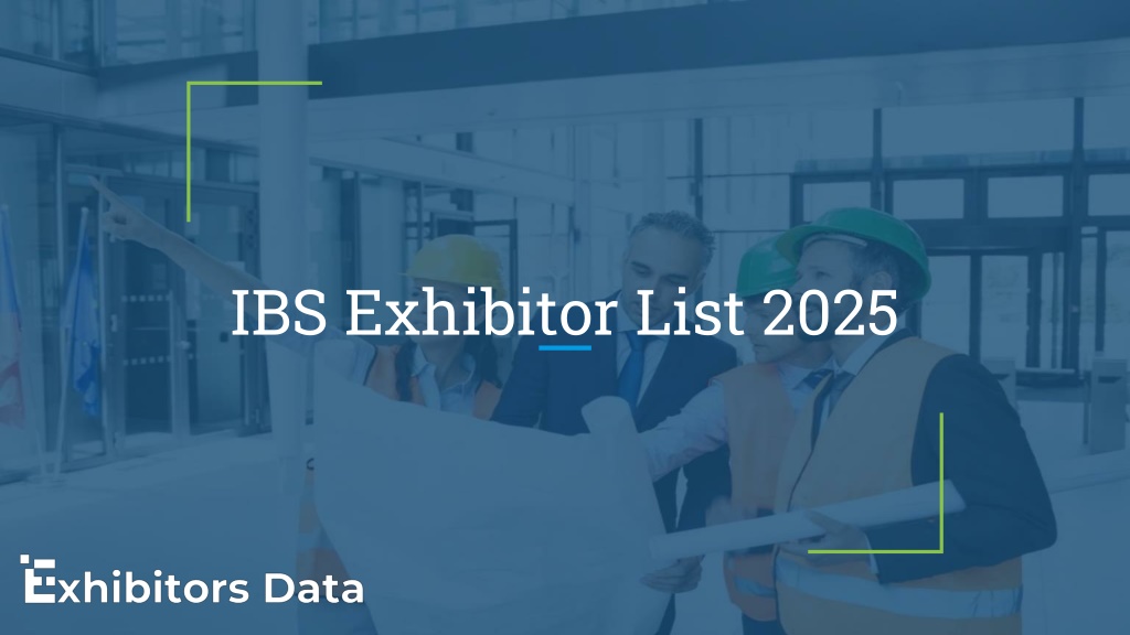 PPT IBS Exhibitor List 2025 PowerPoint Presentation, free download