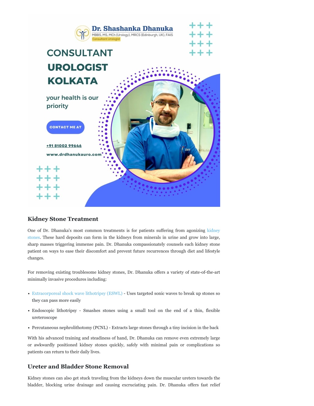 Ppt Expert Urological Care For Every Patients Needs Dr Shashanka