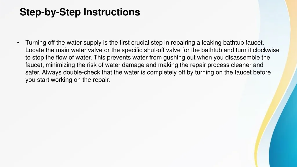 PPT - How to fix a leaky bathtab faucet at home PowerPoint Presentation ...