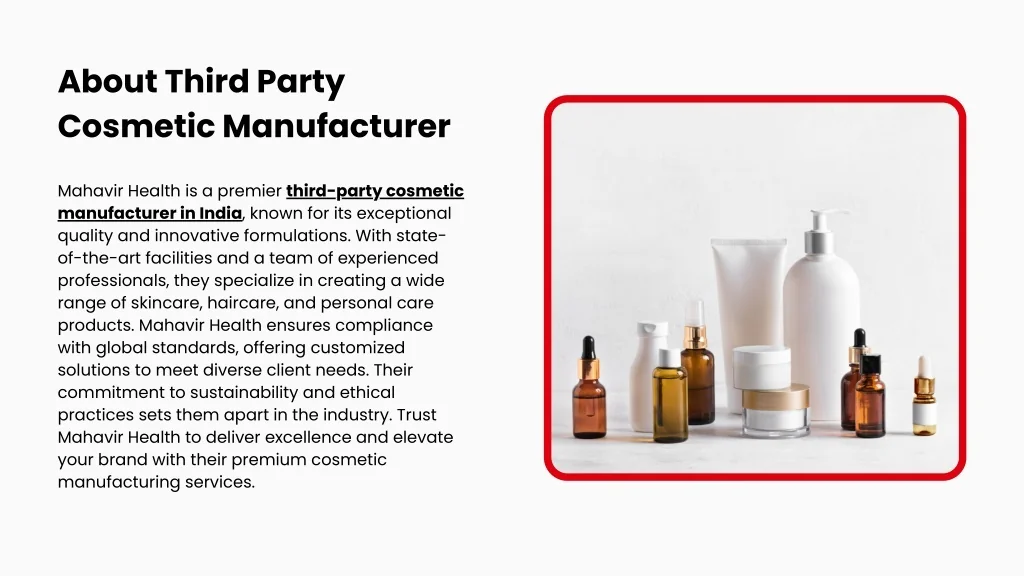 PPT - Third Party Cosmetic Manufacturer in India PowerPoint ...
