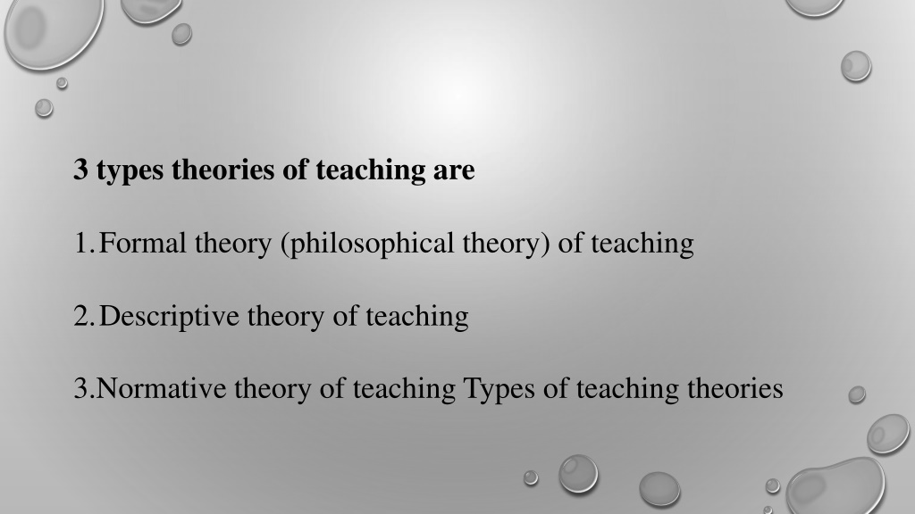 PPT - THERIES OF THEACHING PowerPoint Presentation, free download - ID ...