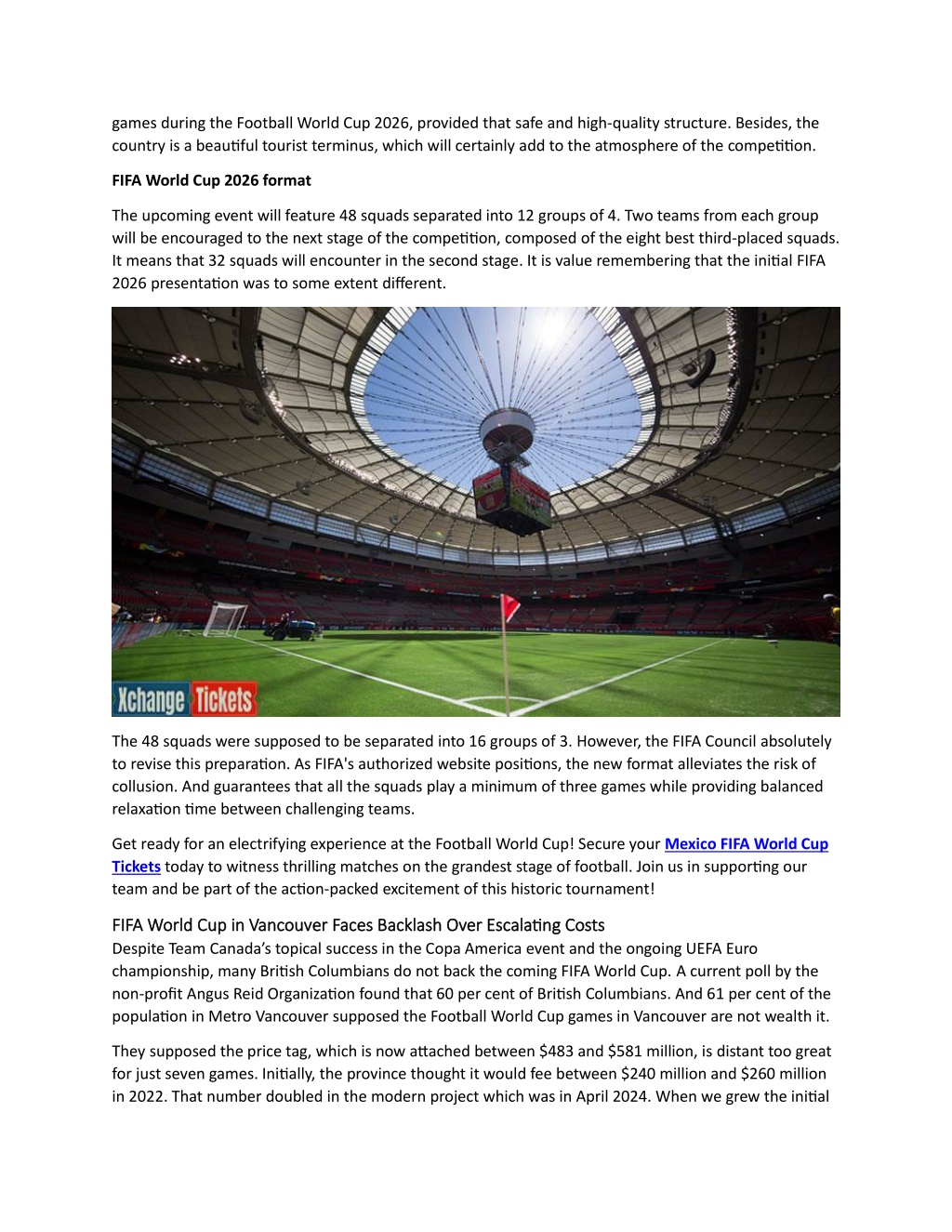 PPT - Toronto to Host Canada's Historic First FIFA World Cup 2026 Match ...