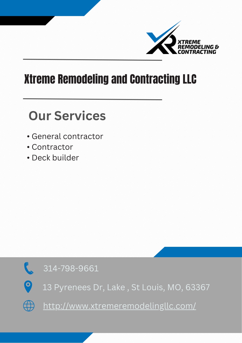 PPT - Xtreme Remodeling and Contracting LLC PowerPoint Presentation ...