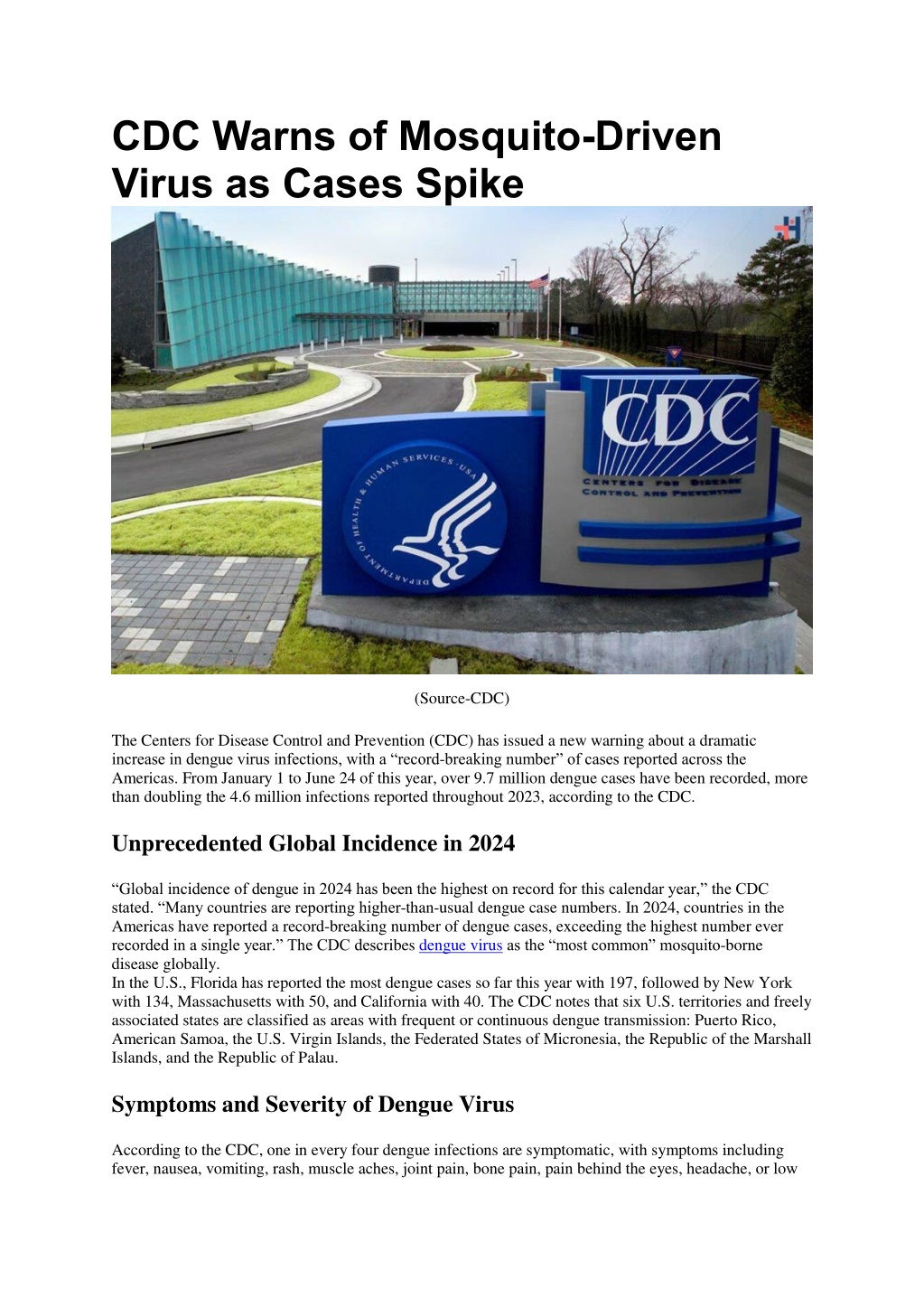 PPT - CDC Warns of Mosquito PowerPoint Presentation, free download - ID ...