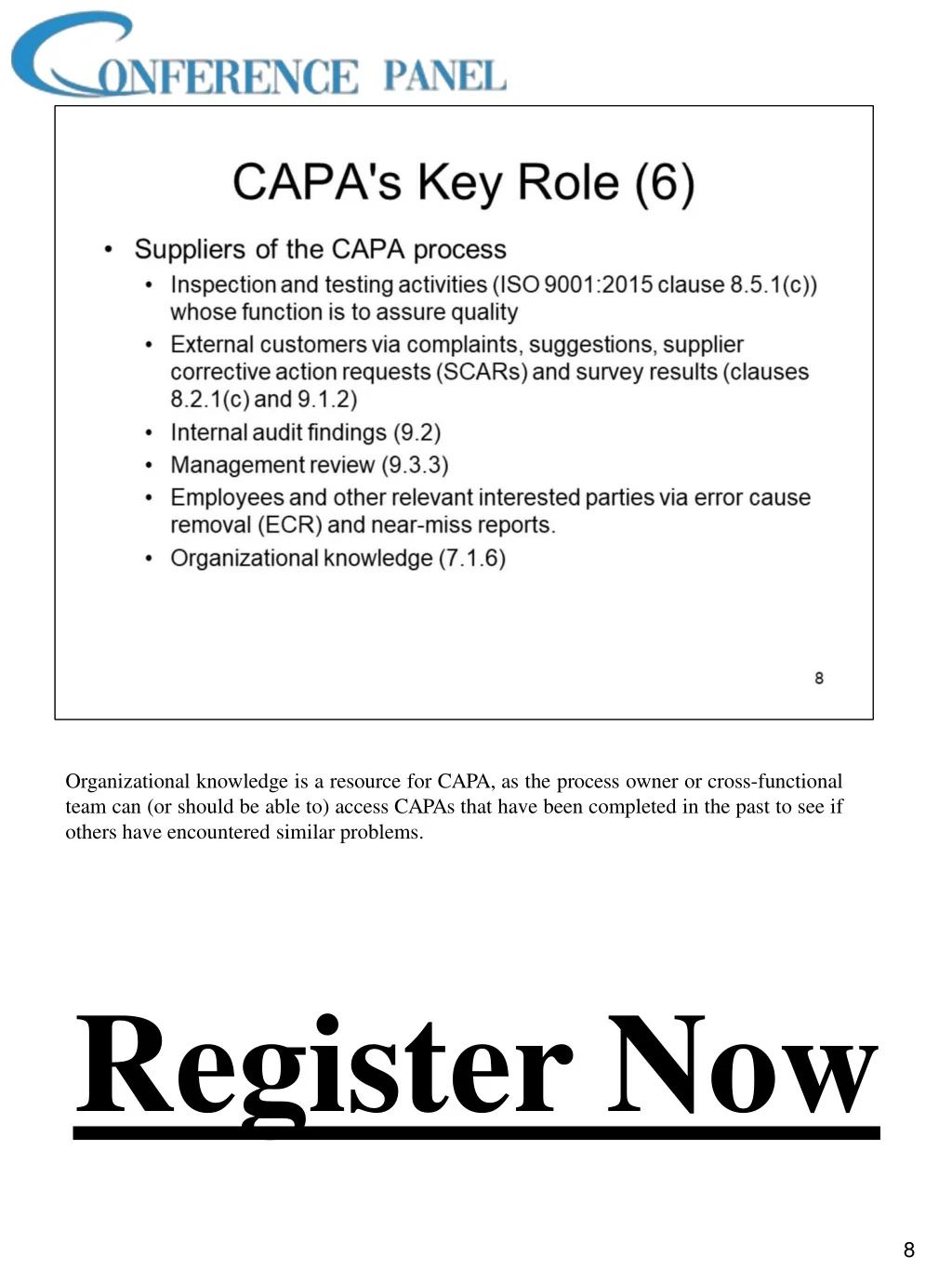 PPT - Corrective and Preventive Action (CAPA): The Most Important ...