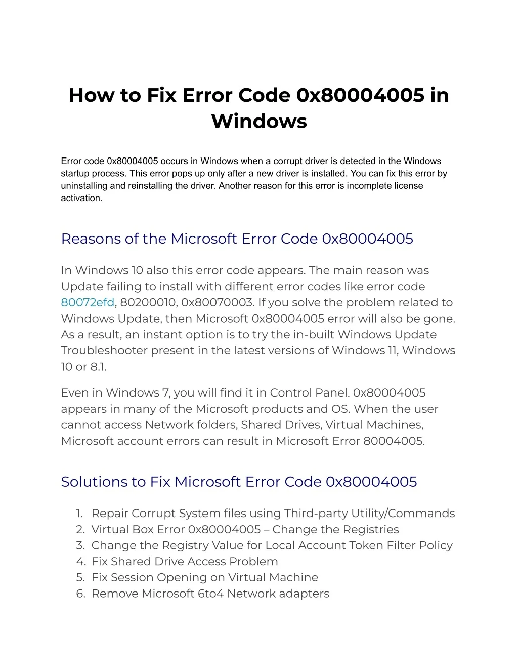 PPT - How to Fix Error Code 0x80004005 in Windows PowerPoint ...