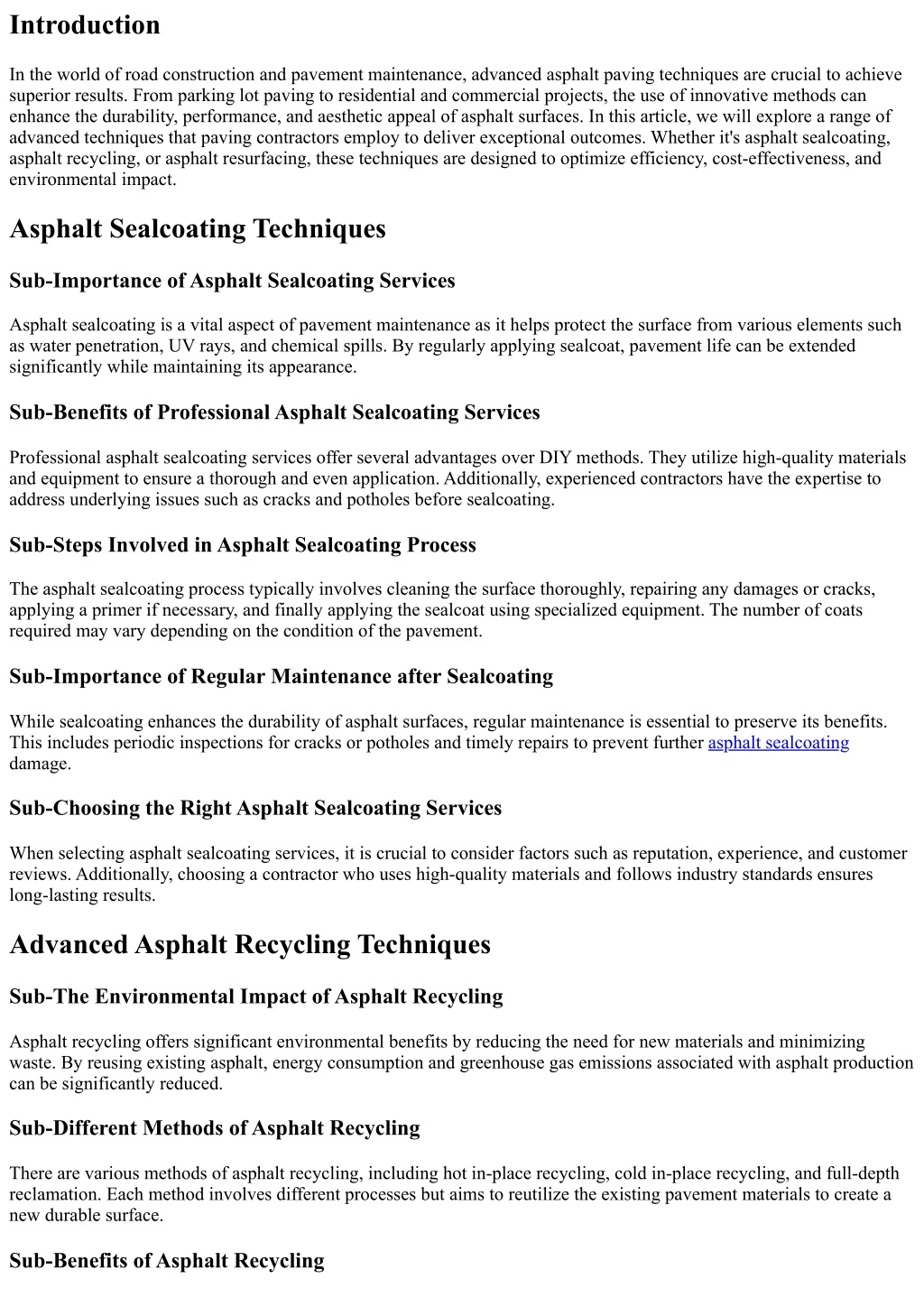 Ppt Advanced Asphalt Paving Techniques For Superior Results Ppt Advanced Asphalt Paving Techniques For Superior Results