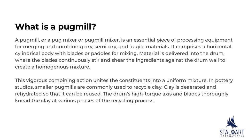 PPT - Understanding the Basics of Pug Mill for Industries PowerPoint ...