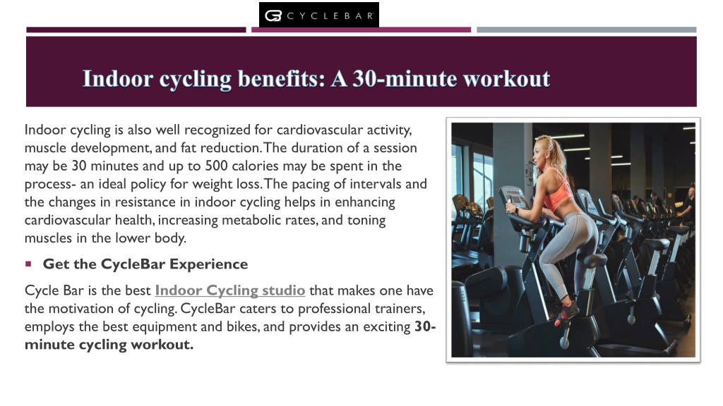 Ppt High Energy Burn 30 Minute Indoor Cycling Workout To Boost Fitness Powerpoint Presentation