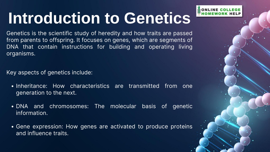 PPT - Why do students need genetics assignment help PowerPoint ...