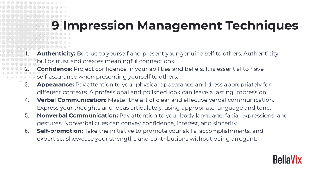 PPT - Mastering Impression Management Techniques PowerPoint ...