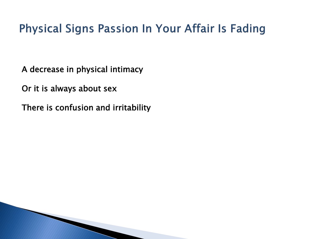 PPT - Clear Signs Your Affair is Over PowerPoint Presentation, free ...