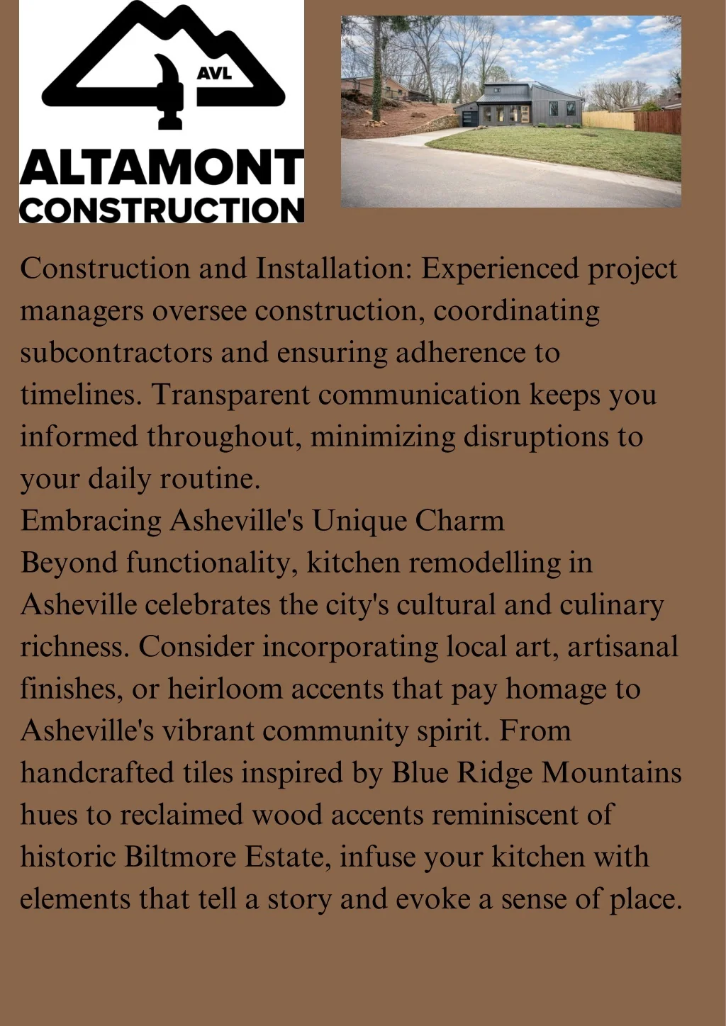 PPT Top Construction Company In Asheville, NC Altamont Construction