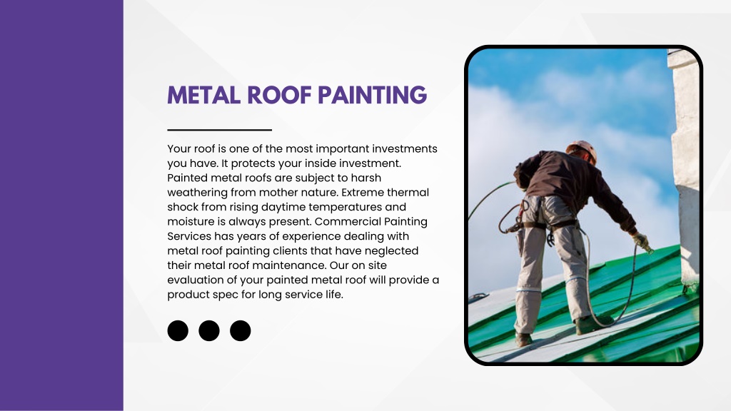 Ppt - Metal Roof Painting Of Factories At Commercial Painting Services 