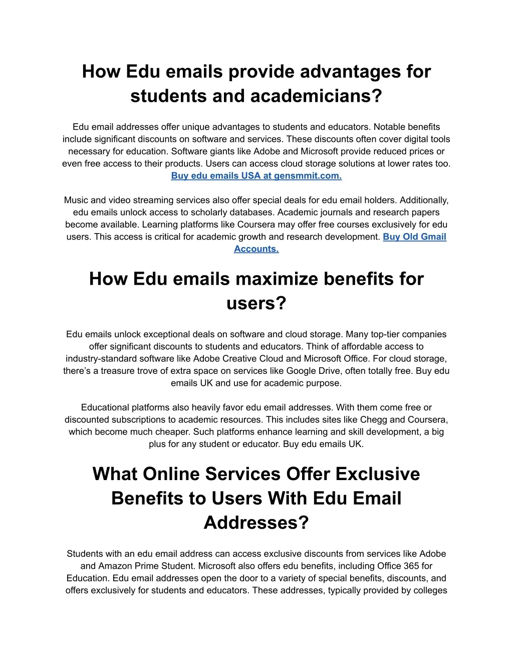PPT Buy Edu Emails 100 Safe, Genuine, New & Old Accounts