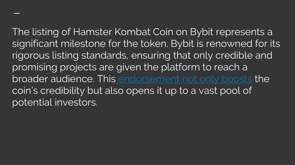 PPT - Hamster Kombat Coin Skyrockets_ Value Analysis After Bybit ...