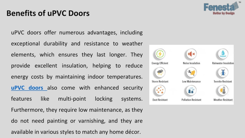 PPT - The Benefits and Types of uPVC Doors and Windows PowerPoint ...