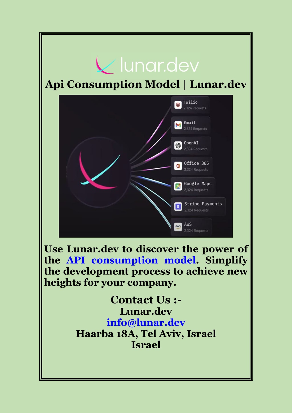 PPT - Api Consumption Model Lunar Dev PowerPoint Presentation, Free ...