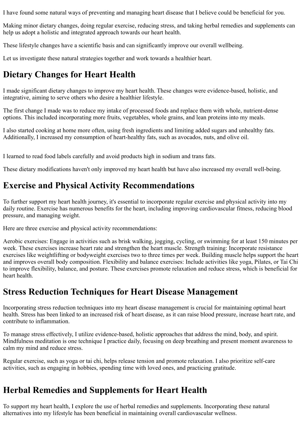 Ppt - Natural Approaches For Heart Disease Prevention And Management 