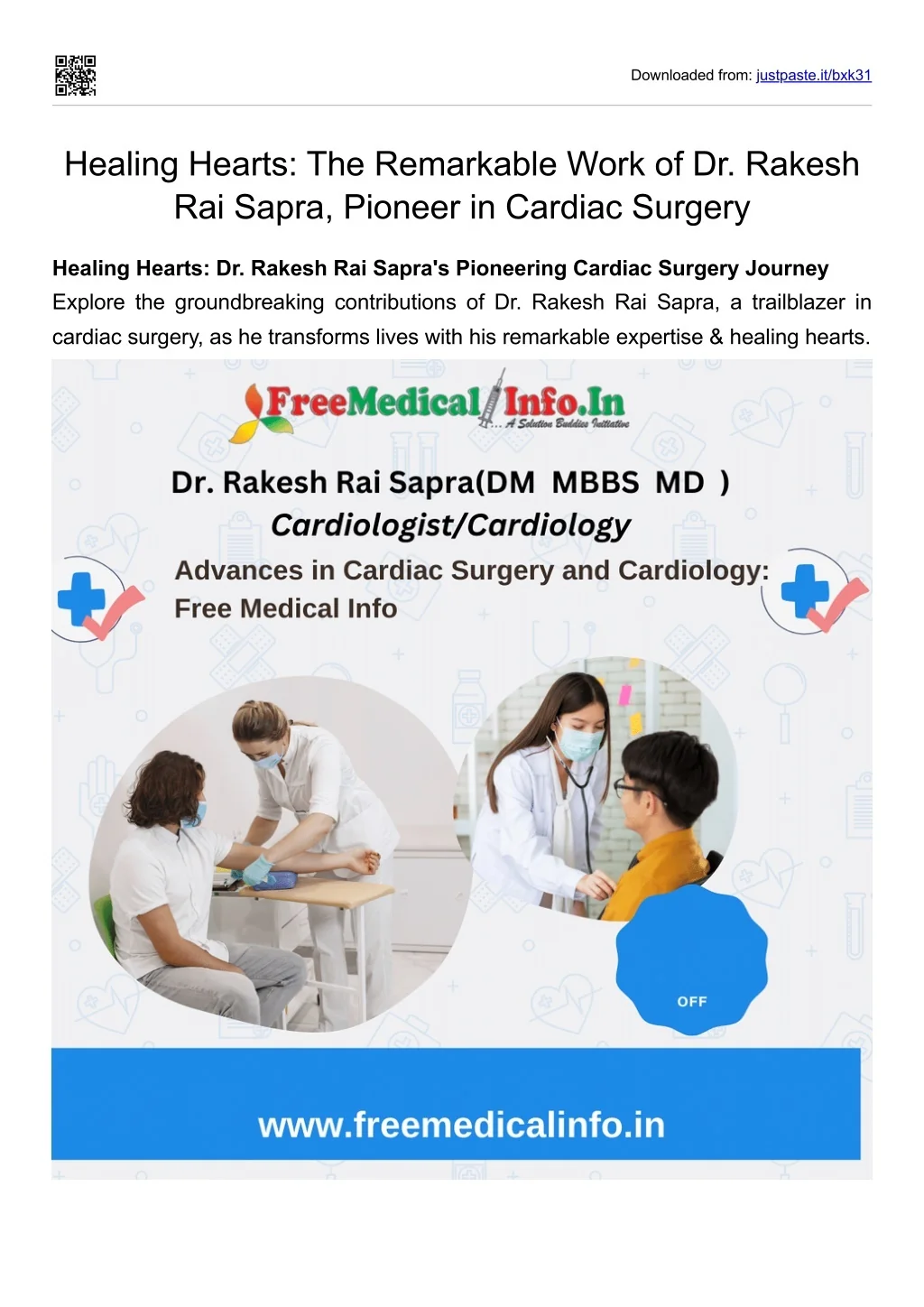 PPT - Healing Hearts The Remarkable Work of Dr. Rakesh Rai Sapra ...