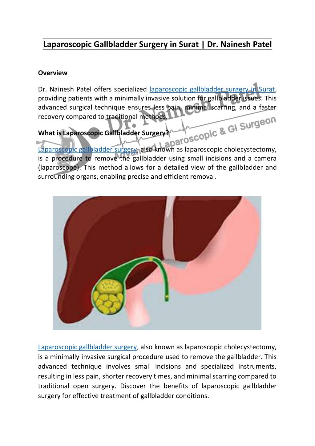 PPT - Laparoscopic Gallbladder Surgery in Surat PowerPoint Presentation ...