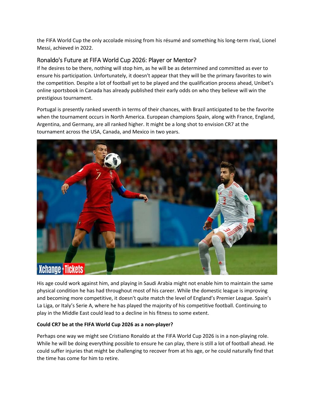 PPT - Ronaldo's Potential Role and Canada's Preparation for FIFA World ...