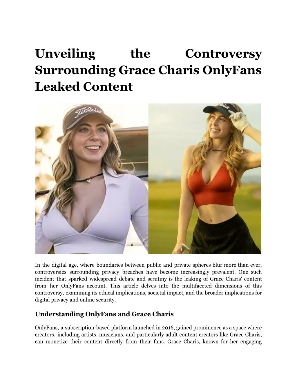PPT - Unveiling the Controversy Surrounding Grace Charis OnlyFans Leaked Content PowerPoint