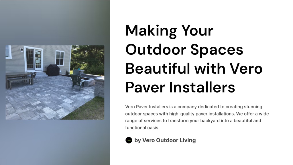 PPT - Making Your Outdoor Spaces Beautiful with Vero Paver Installers ...