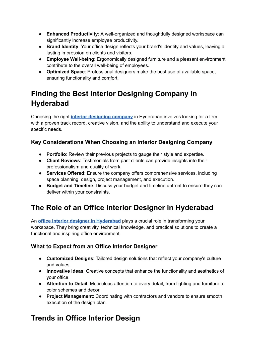 PPT - The Best Interior Designing Company and Office Interior Designer ...