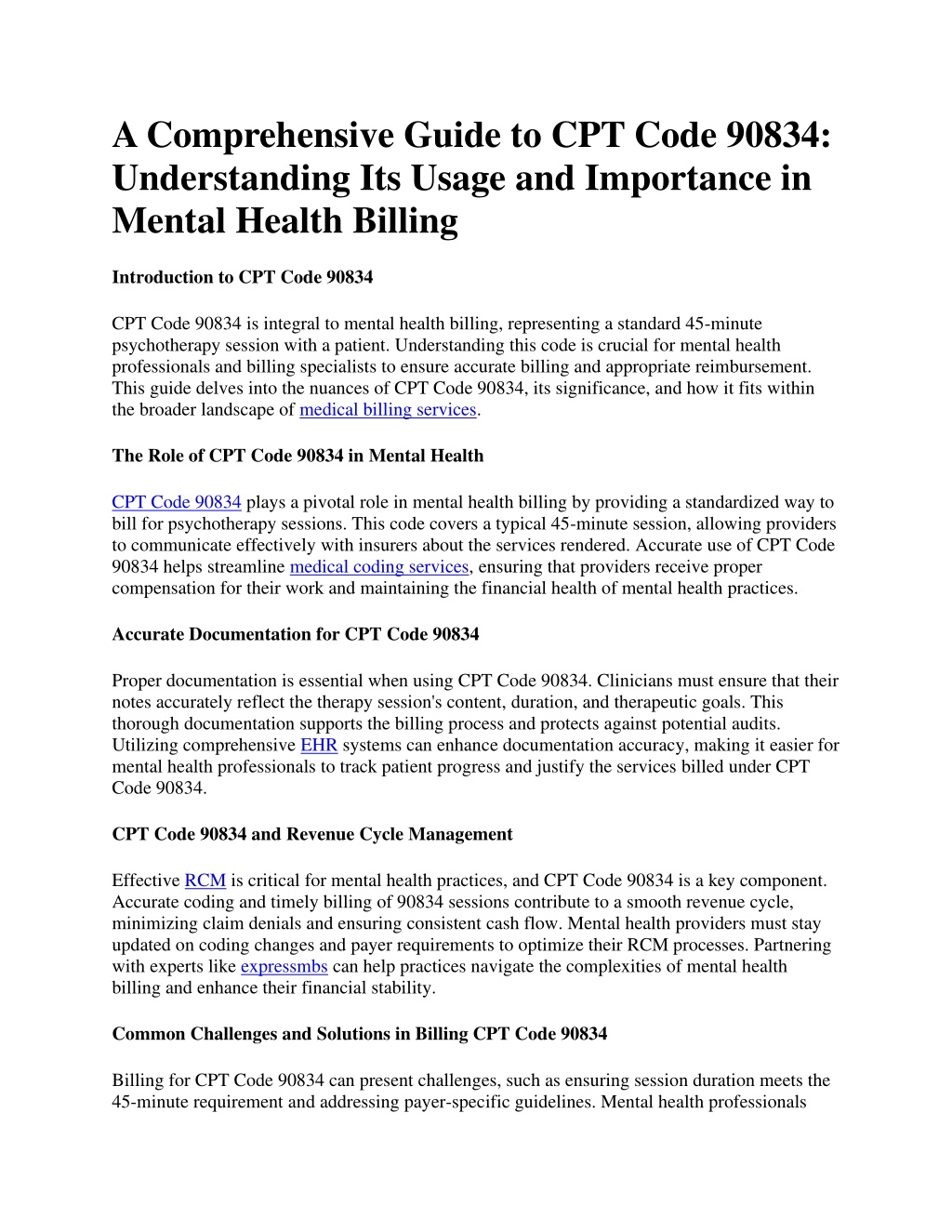 PPT - A Comprehensive Guide to CPT Code 90834 Understanding Its Usage ...