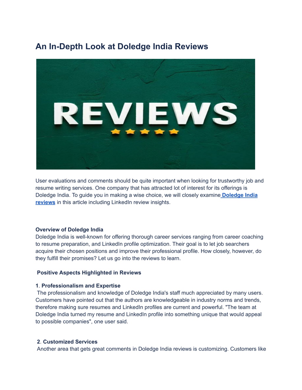 PPT - An In-Depth Look at Doledge India Reviews (1) PowerPoint ...
