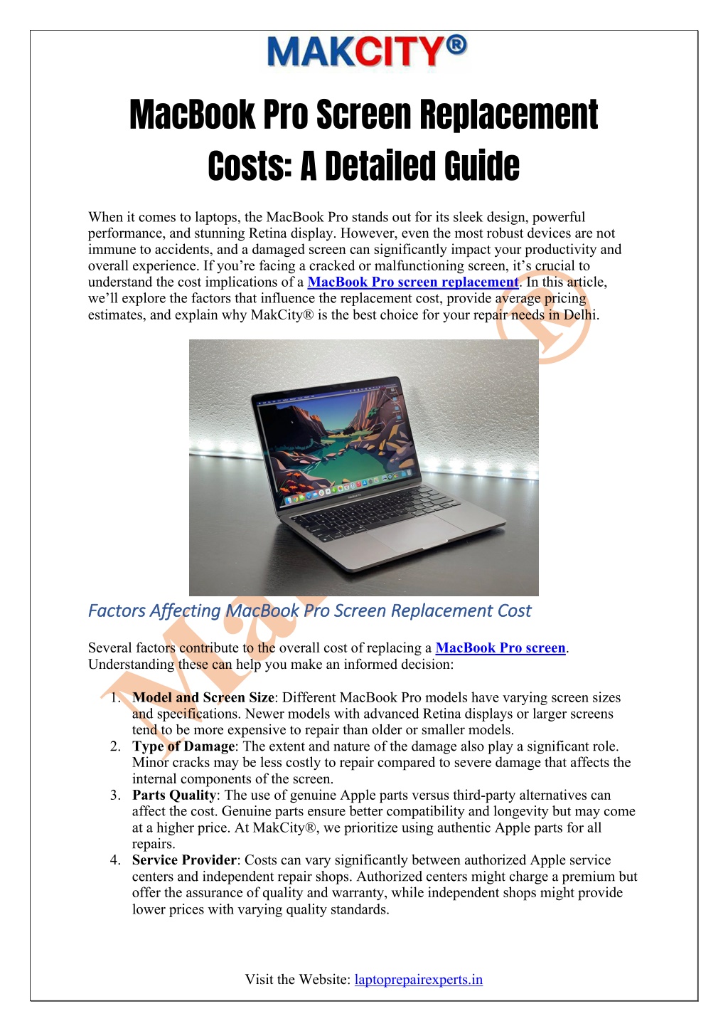 Ubreakifix Macbook Pro Screen Replacement Cost PPT - MacBook Pro Screen Replacement Costs- A Detailed Guide PowerPoint