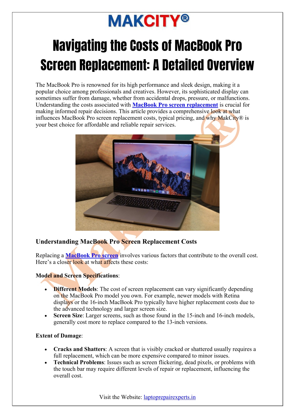 PPT - Navigating the Costs of MacBook Pro Screen Replacement- A ...