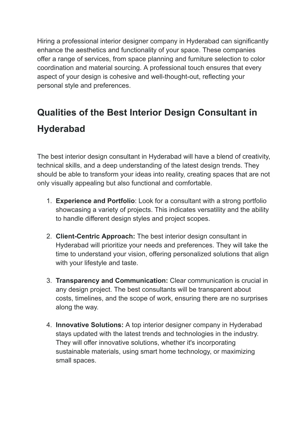 PPT - Top Interior Designer Company in Hyderabad_ Find the Best ...