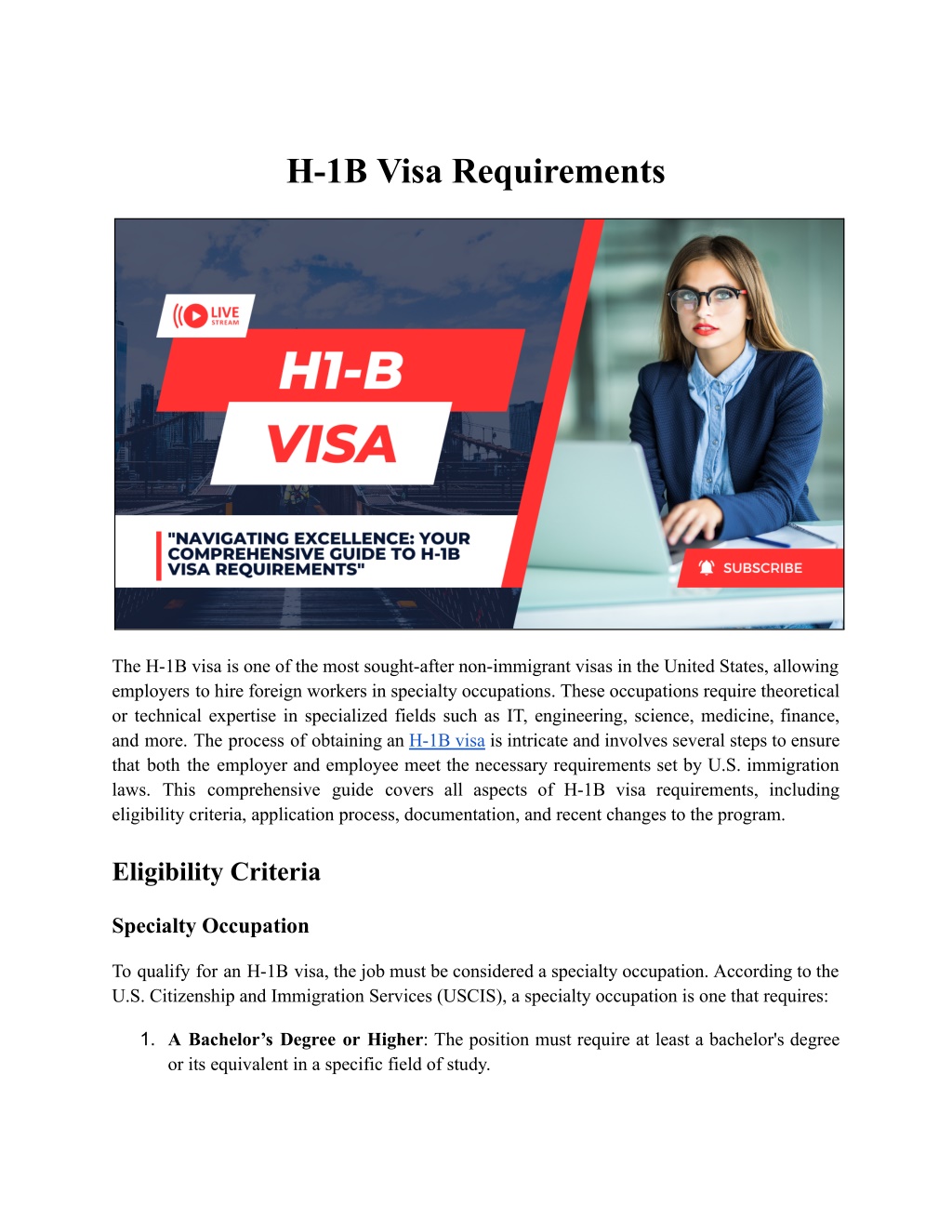 Ppt Understanding H 1b Visa Requirements A Comprehensive Guide