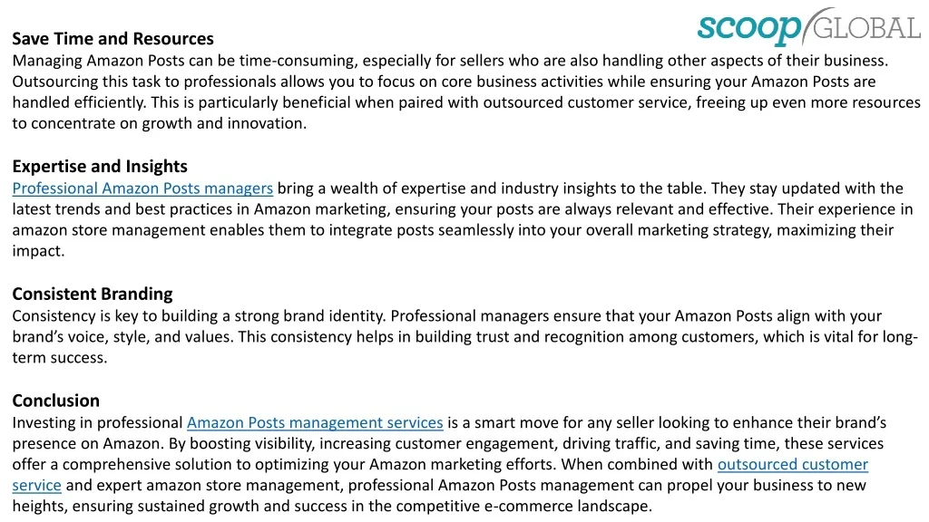 PPT - Why Your Amazon Store Needs Professional Posts Management ...