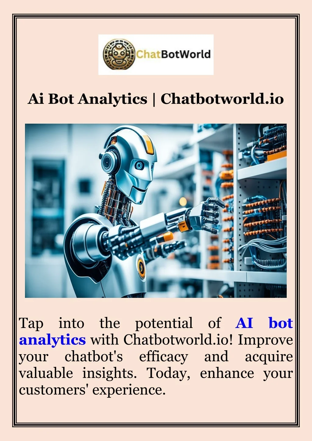 PPT - Ai Bot Analytics Chatbotworld.io PowerPoint Presentation, free ...
