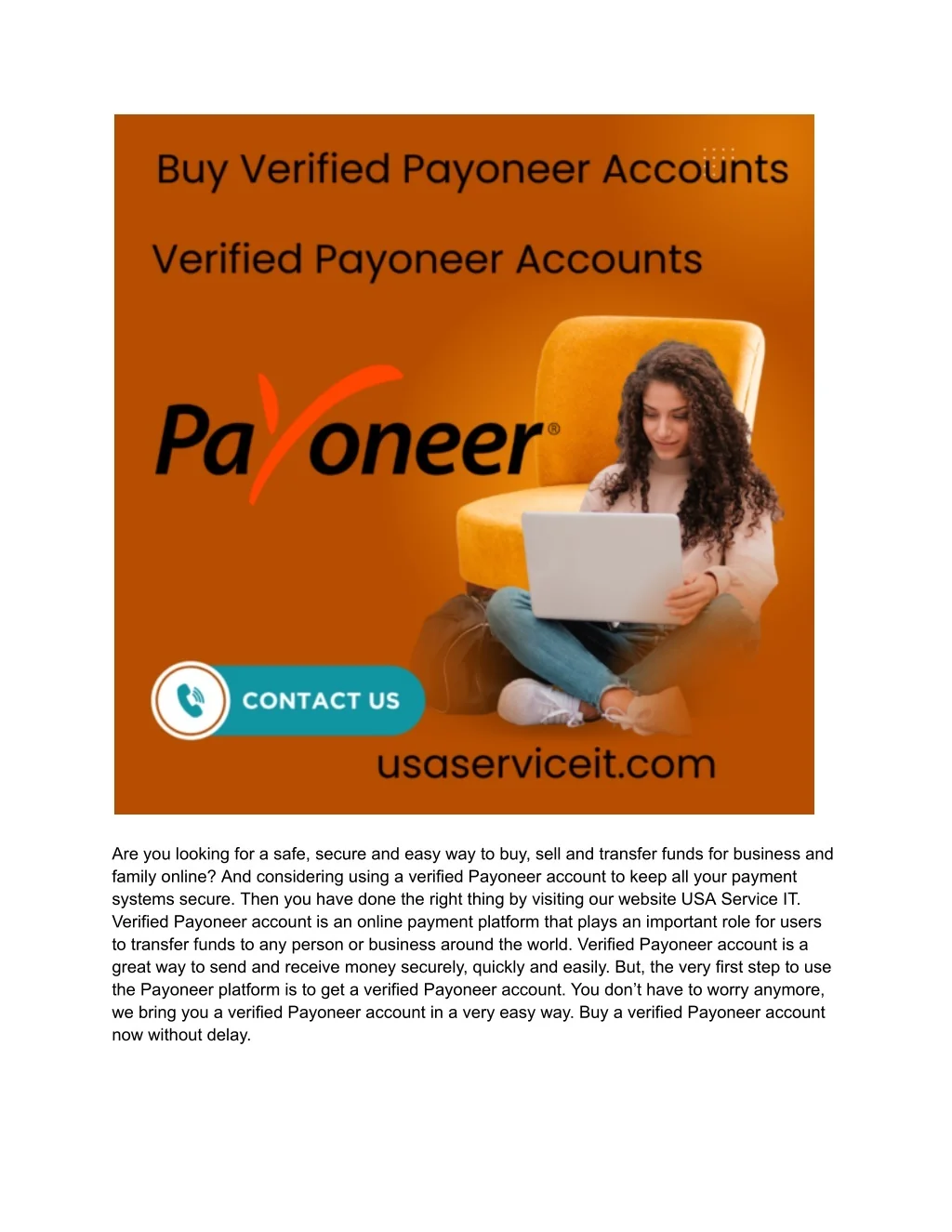 PPT - Top 6 Sites to Buy Verified Payoneer Accounts (personal ...