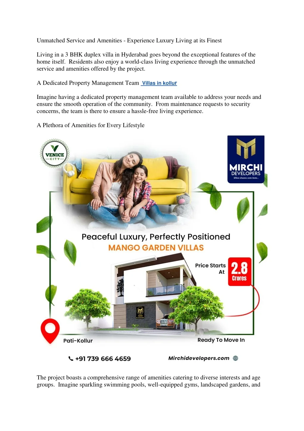 PPT - Villas in kollur | Villas in hyderabad PowerPoint Presentation ...