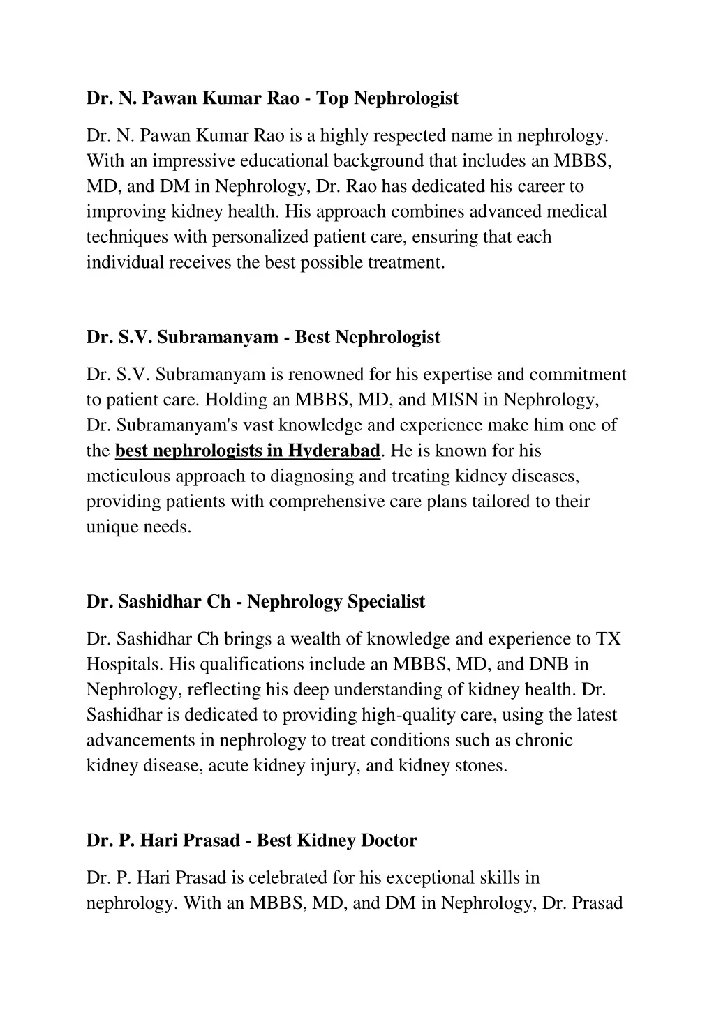 PPT - Best Kidney Hospital in Hyderabad | Top Nephrologists ...