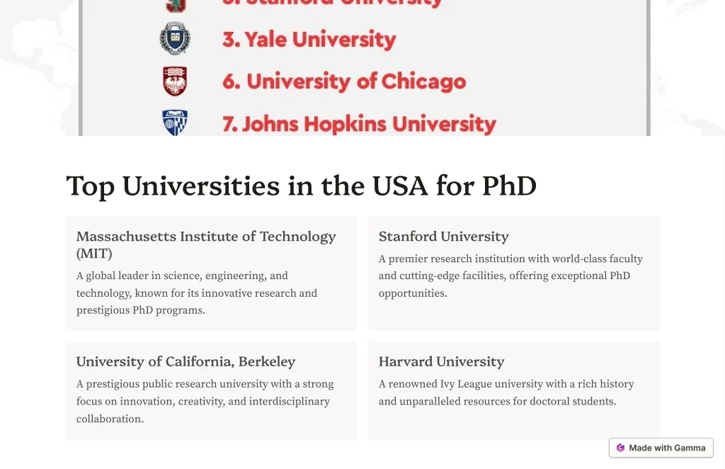 PPT - Achieve a PhD and Explore Study Opportunities in the USA ...