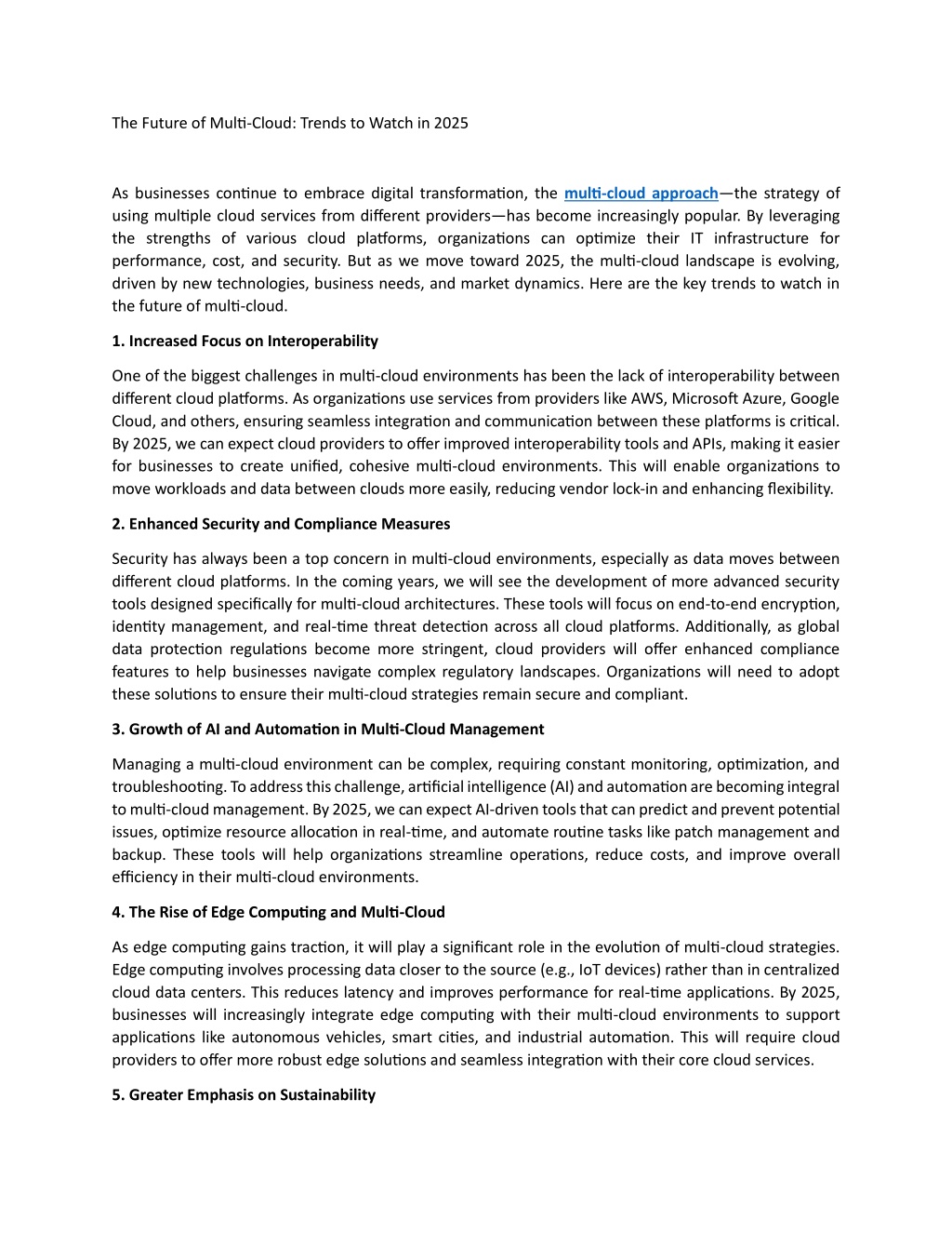 PPT The Future of MultiCloud Trends to Watch in 2025 PowerPoint Presentation ID13479544