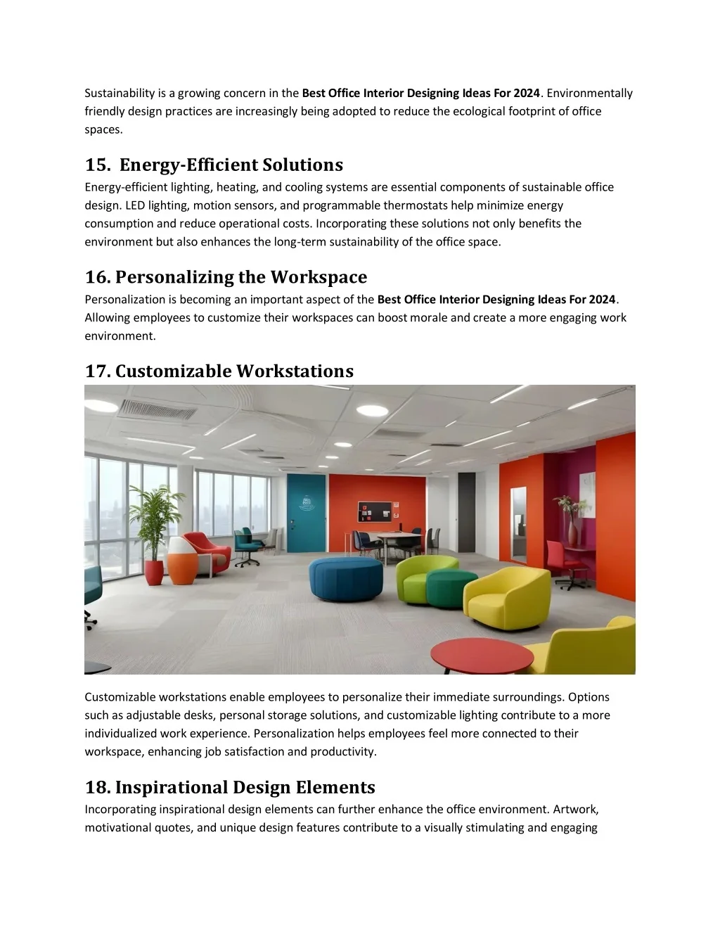 PPT - Best Office Interior Designing Ideas For 2024 PowerPoint ...
