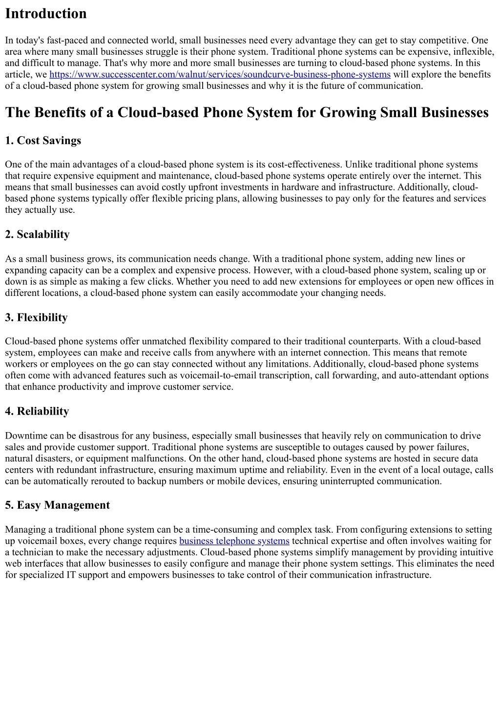 PPT - The Benefits of a Cloud-based Phone System for Growing Small ...
