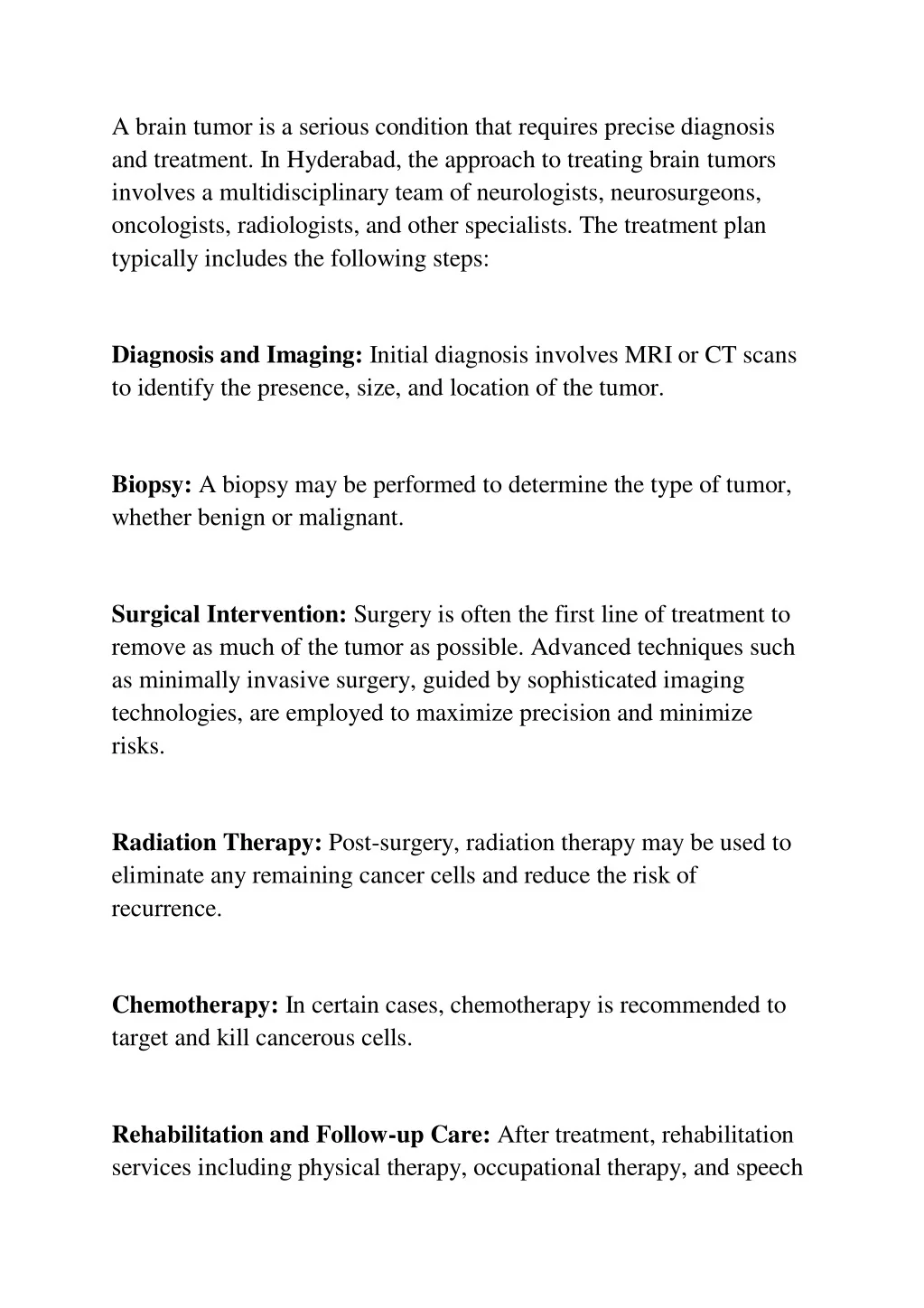PPT - Brain Tumour Surgery in Hyderabad -TX Hospitals PowerPoint ...
