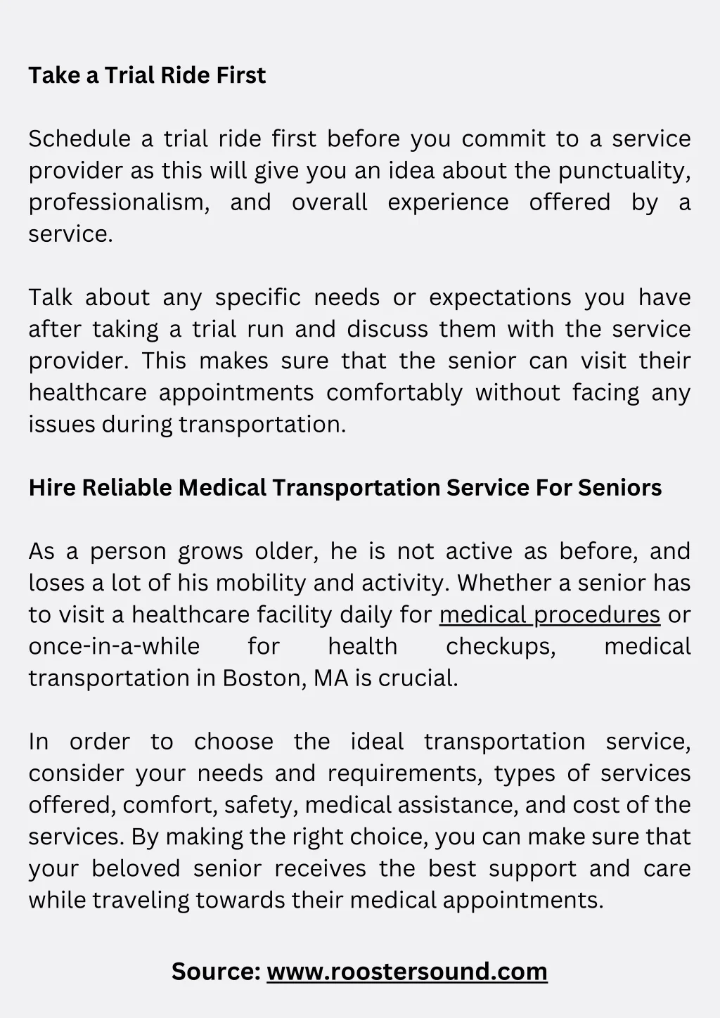 PPT - How to Choose the Right Transportation Service for Seniors ...