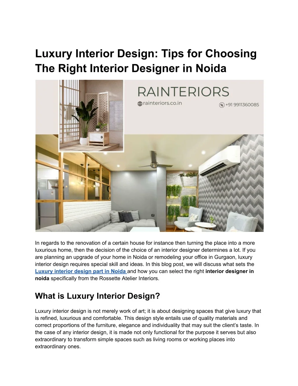PPT - Luxury Interior Design_ Tips for Choosing the Right Interior ...